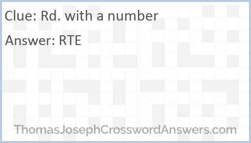 Rd. with a number Answer