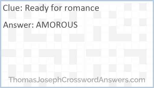 Ready for romance Answer