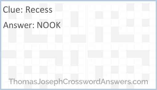 Recess Answer