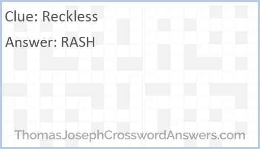 Reckless Answer