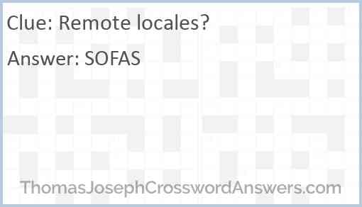 Remote locales? Answer