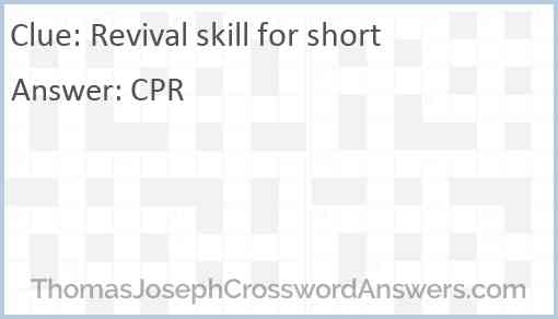 Revival skill for short Answer
