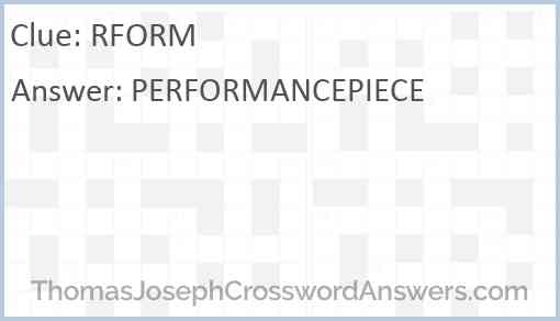 RFORM Answer