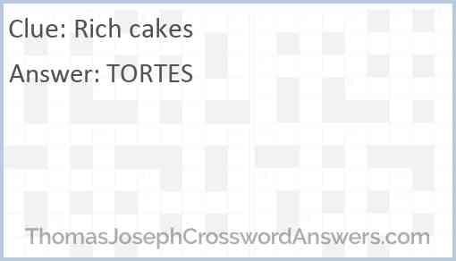 Rich cakes Answer