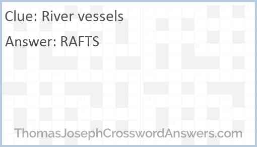 River vessels Answer