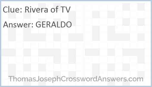 Rivera of TV Answer