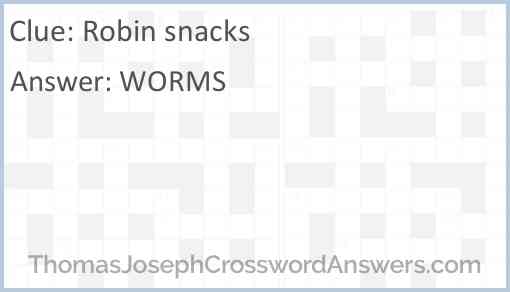 Robin snacks Answer