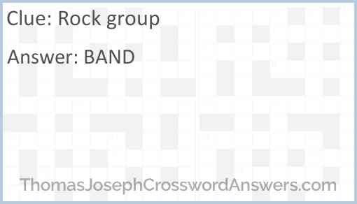Rock group Answer