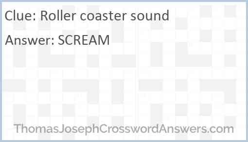 Roller coaster sound Answer