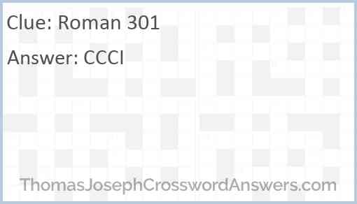 Roman 301 Answer