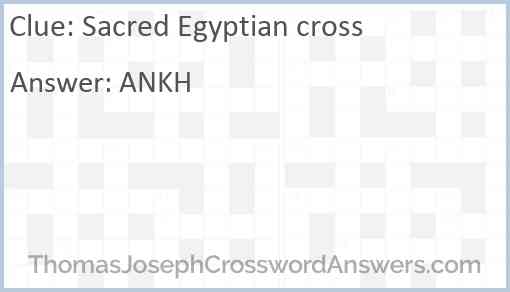 Sacred Egyptian cross Answer