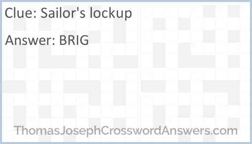 Sailor's lockup Answer