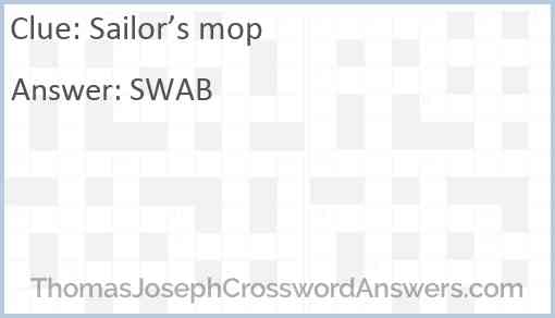 Sailor’s mop Answer