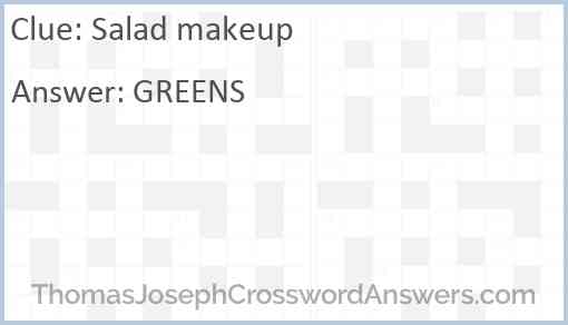 Salad makeup Answer