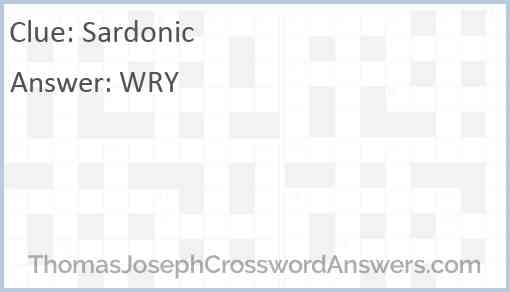 Sardonic Answer