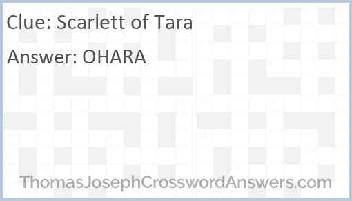 Scarlett of Tara Answer