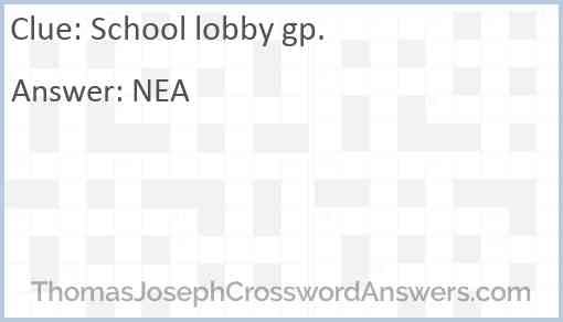 School lobby gp. Answer
