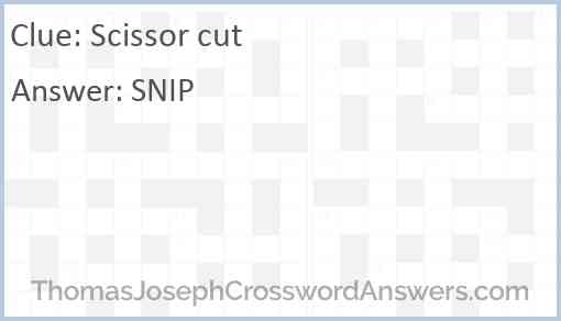 Scissor cut Answer