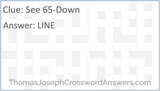 See 65-Down Answer