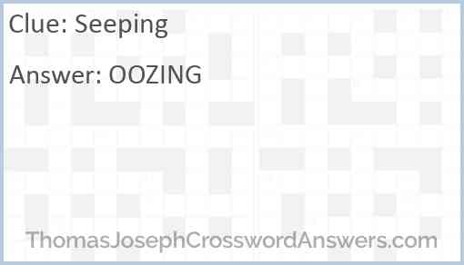 Seeping Answer