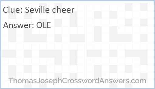 Seville cheer Answer