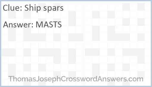 Ship spars Answer
