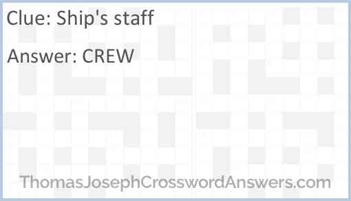 Ship’s staff Answer