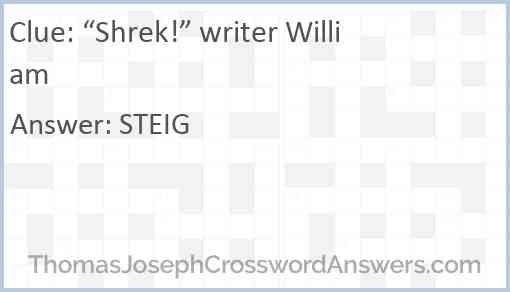 “Shrek!” writer William Answer