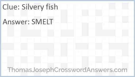 Silvery fish Answer