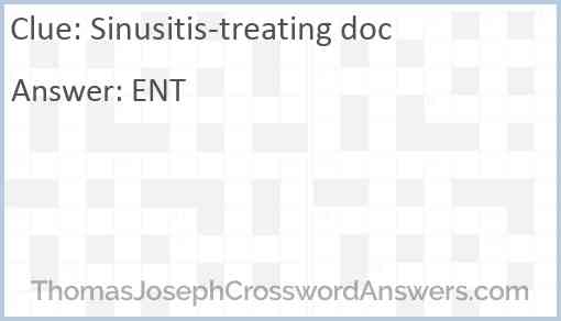 Sinusitis-treating doc Answer