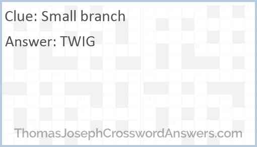 Small branch Answer