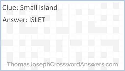 Small island Answer