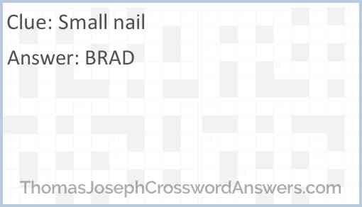 Small nail Answer