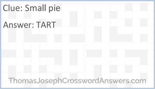 Small pie Answer