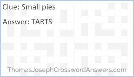 Small pies Answer