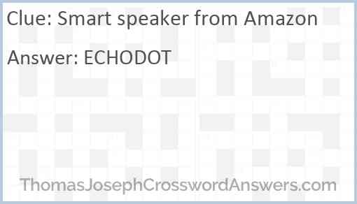 Smart speaker from Amazon Answer