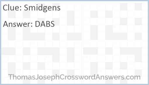 Smidgens Answer