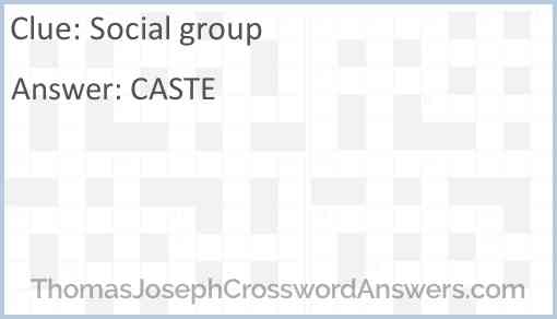 Social group Answer