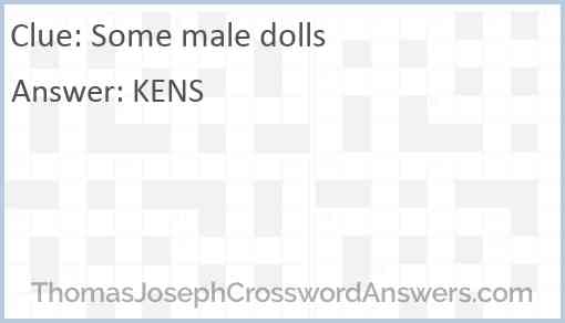 Some male dolls Answer