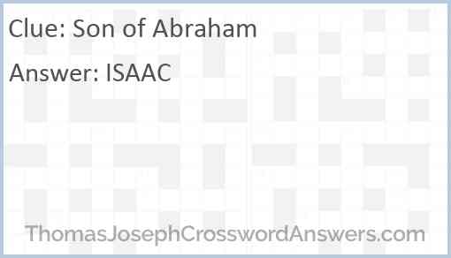 Son of Abraham Answer
