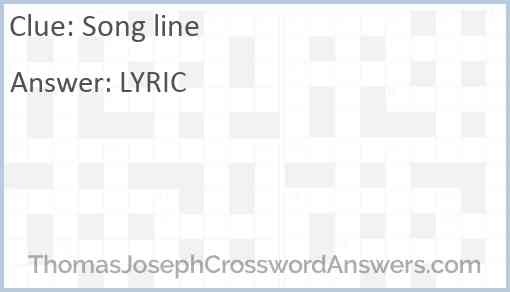 Song line Answer