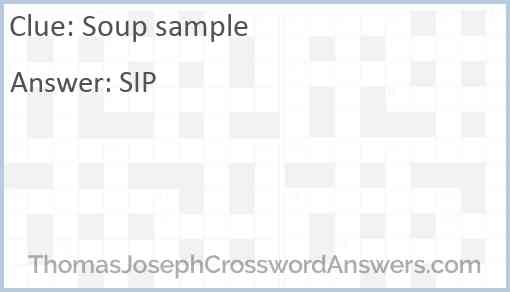 Soup sample Answer