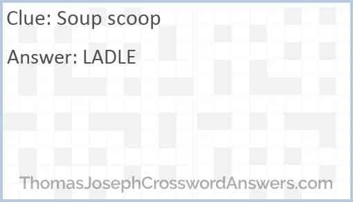 Soup scoop Answer