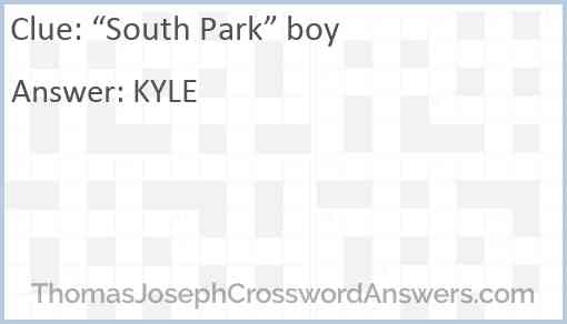 “South Park” boy Answer