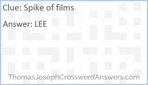 Spike of films Answer