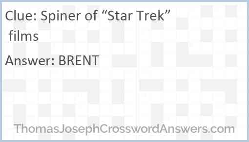 Spiner of “Star Trek” films Answer