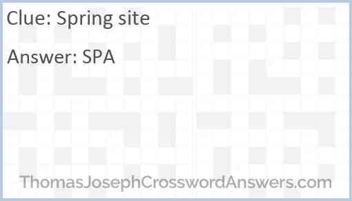 Spring site Answer