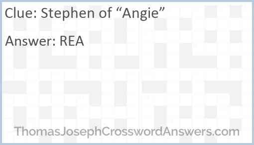 Stephen of “Angie” Answer