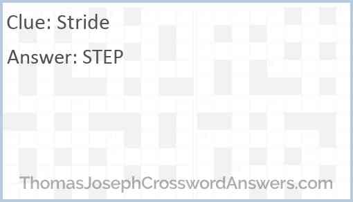 Stride Answer