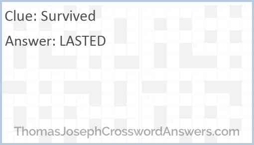 Survived Answer